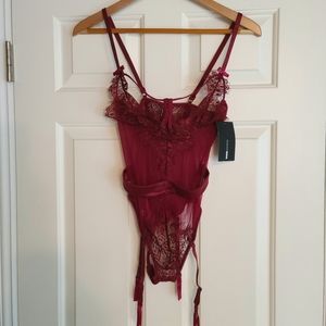 Fashion Nova Special Kind Of Lover Teddy Burgandy